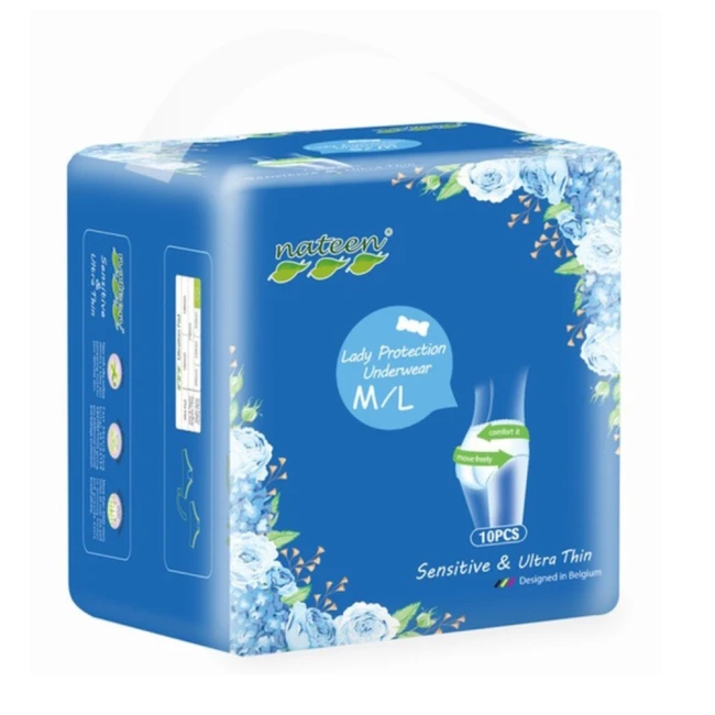 Chiloti Menstruali Nateen Premium Pants M/L 10 buc.